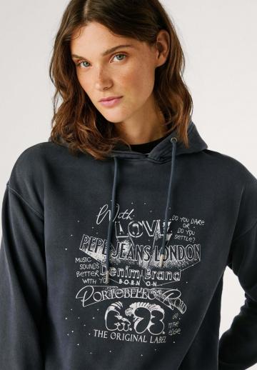 Пуловер с капюшоном