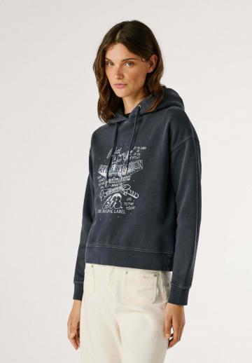 Пуловер с капюшоном