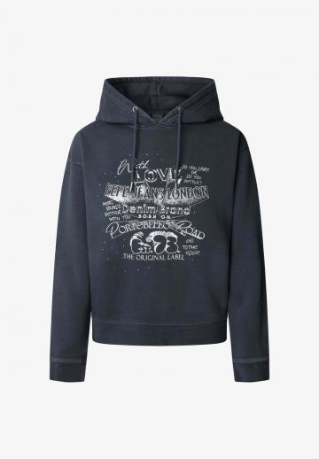 Пуловер с капюшоном