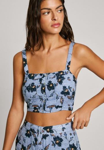 Топ на бретельках