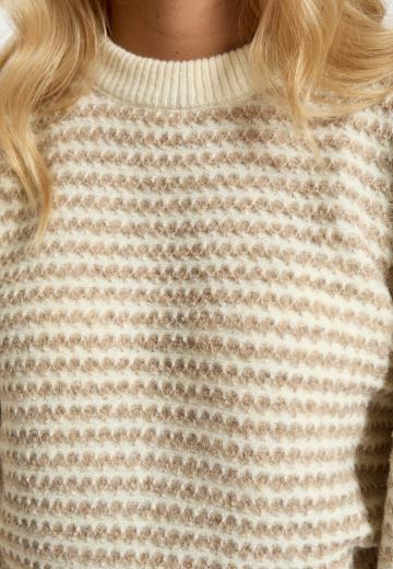 Пуловер с рукавом три четверти