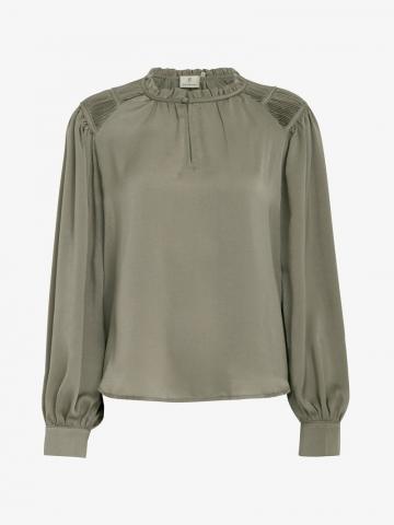 Атласная блузка