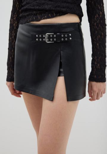 Кожаная юбка