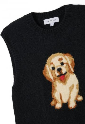 Пуловер без рукавов