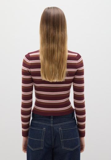 Пуловер в полоску