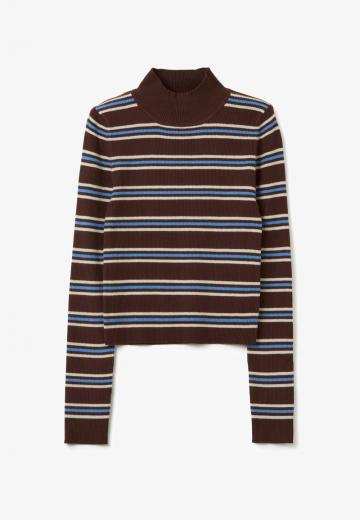 Пуловер в полоску