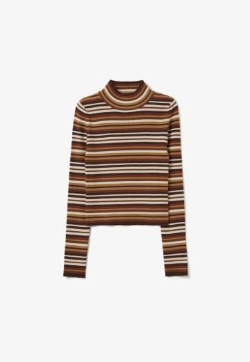 Пуловер в полоску