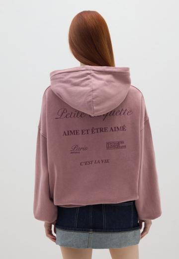 Пуловер с капюшоном