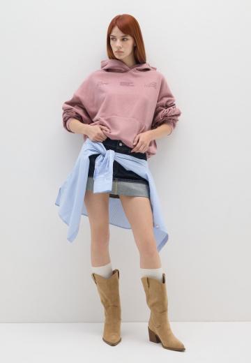 Пуловер с капюшоном