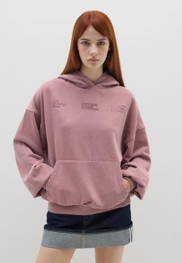 Пуловер с капюшоном