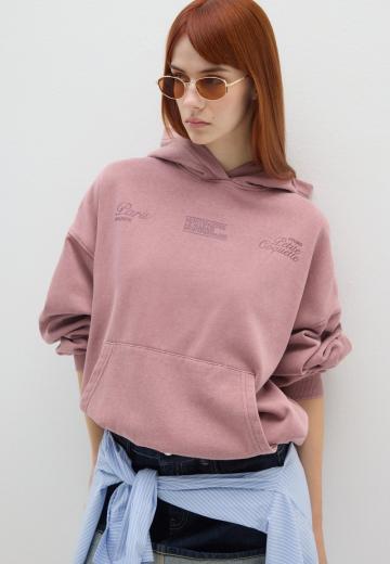 Пуловер с капюшоном