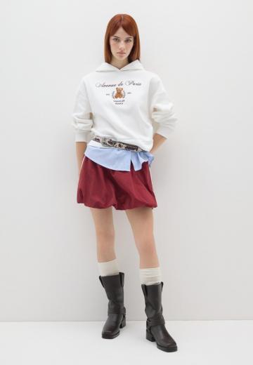 Пуловер с капюшоном