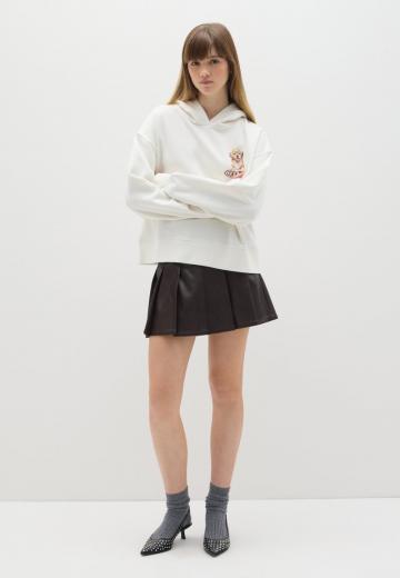 Пуловер с капюшоном