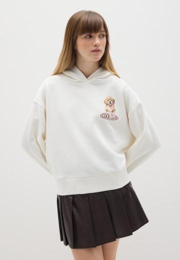 Пуловер с капюшоном