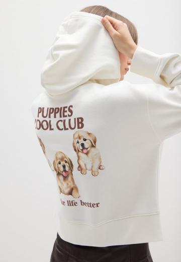 Пуловер с капюшоном