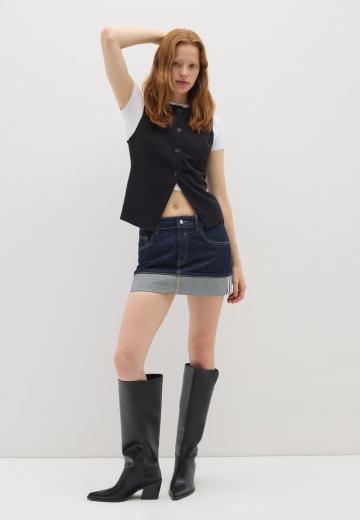 Джинсовая жилетка