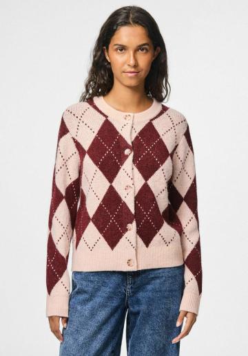 Жаккардовая вязаная кофта