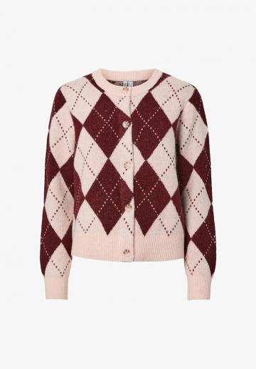 Жаккардовая вязаная кофта