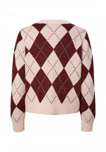 Жаккардовая вязаная кофта