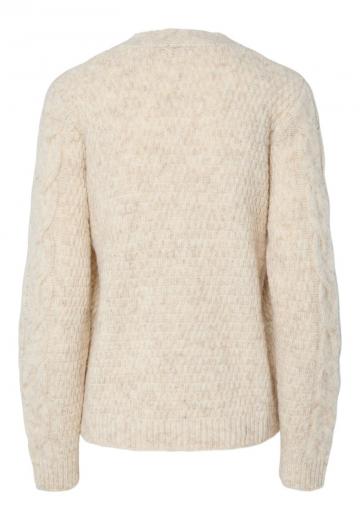 Жаккардовая вязаная кофта