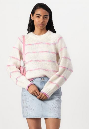 Пуловер в полоску