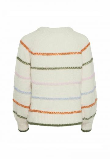 Пуловер в полоску