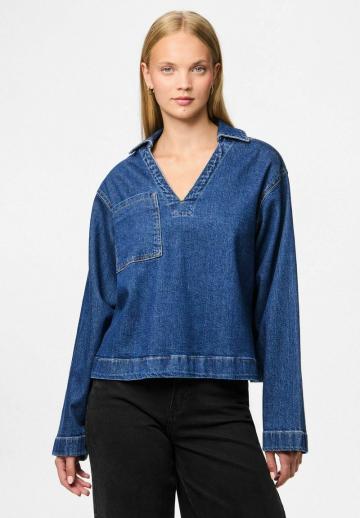 Джинсовая блузка