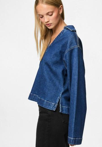Джинсовая блузка