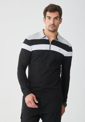 Поло с длинным рукавом