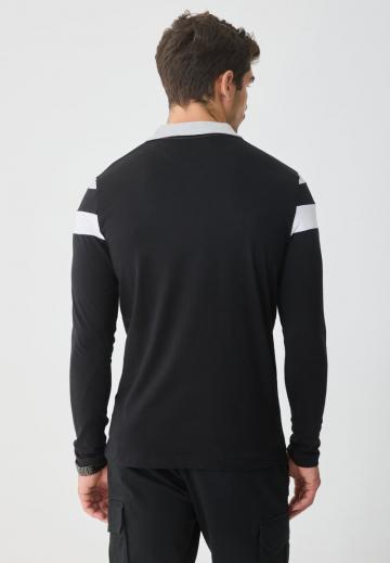 Поло с длинным рукавом