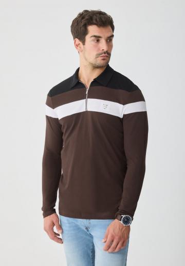 Поло с длинным рукавом