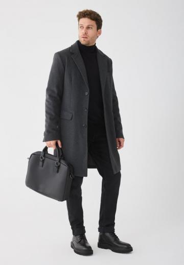 Шерстяное пальто