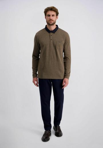 Поло с длинным рукавом