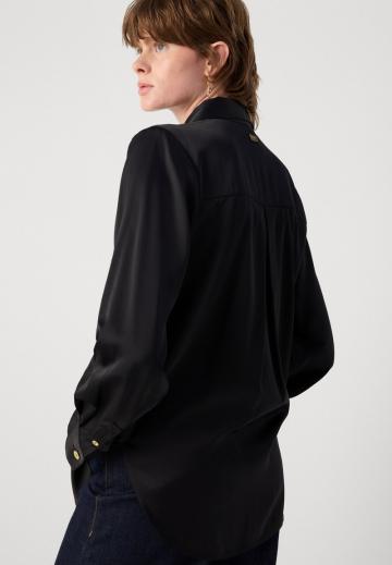 Атласная блузка