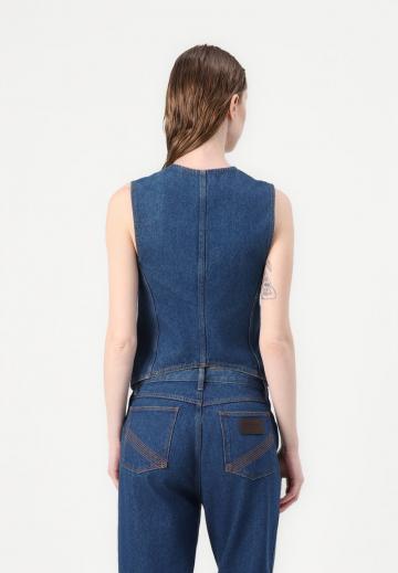 Джинсовая жилетка