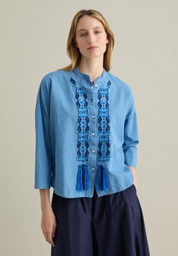 Джинсовая блузка