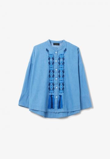 Джинсовая блузка