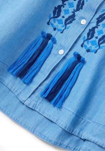 Джинсовая блузка