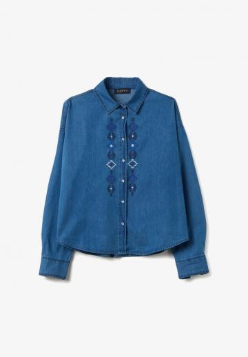 Джинсовая блузка