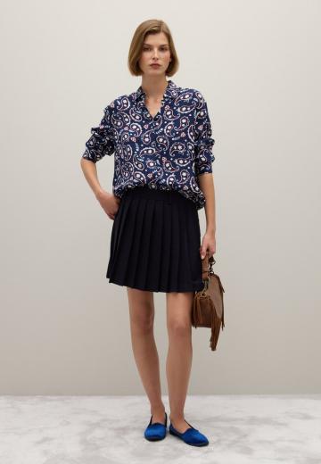 Атласная блузка