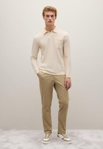 Поло с длинным рукавом