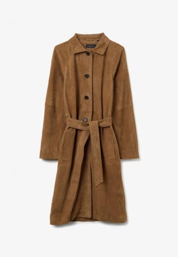 Кожаное пальто