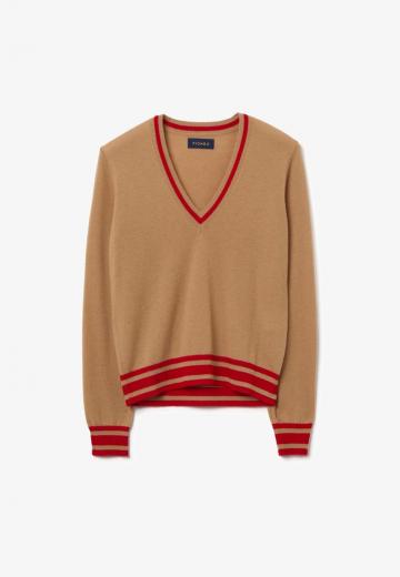 Пуловер в полоску