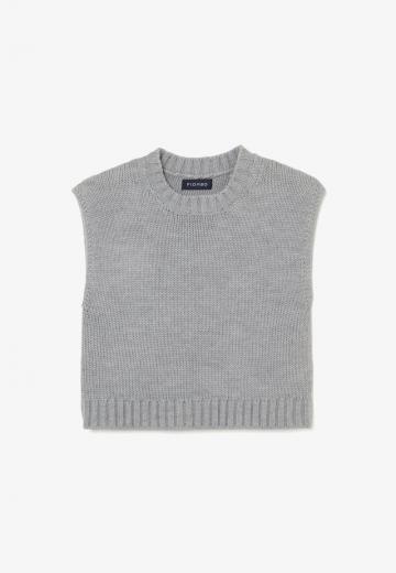 Пуловер без рукавов