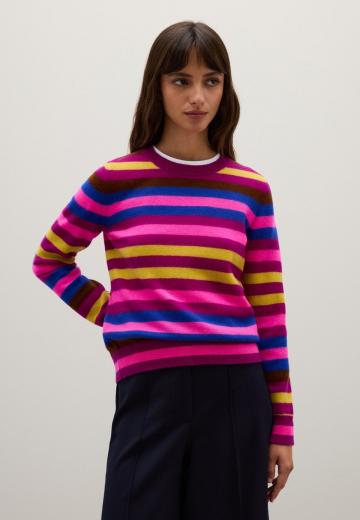 Пуловер в полоску
