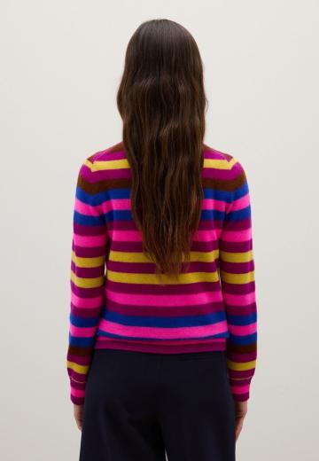 Пуловер в полоску
