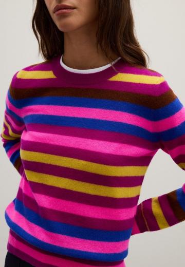 Пуловер в полоску