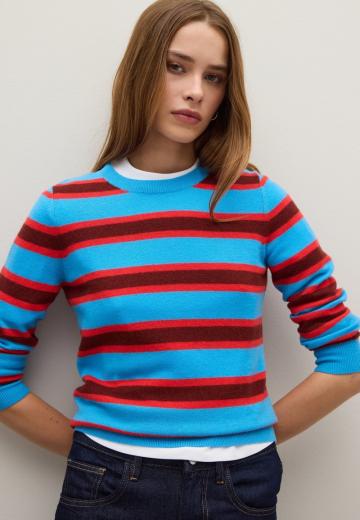 Пуловер в полоску