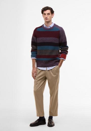 Пуловер в полоску
