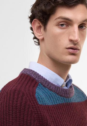 Пуловер в полоску